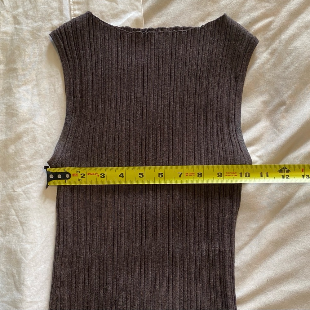 SOLD NWOT Quince Cotton Cashmere Blend Knit Tank - Picture 5 of 5